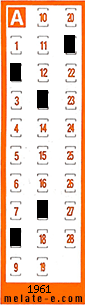 Volante ganador del sorteo 1961 de Chispazo