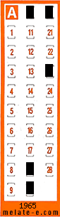 Volante ganador del sorteo 1965 de Chispazo