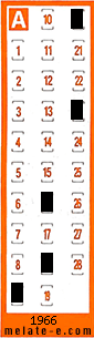 Volante ganador del sorteo 1966 de Chispazo