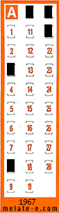 Volante ganador del sorteo 1967 de Chispazo