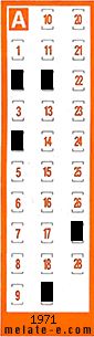 Volante ganador del sorteo 1971 de Chispazo