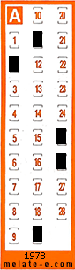 Volante ganador del sorteo 1978 de Chispazo