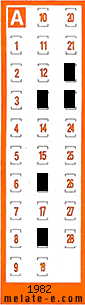 Volante ganador del sorteo 1982 de Chispazo