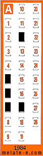 Volante ganador del sorteo 1984 de Chispazo