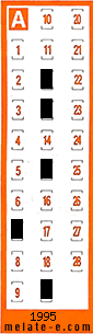 Volante ganador del sorteo 1995 de Chispazo