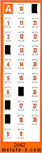 Volante ganador del sorteo 2042 de Chispazo