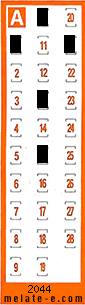 Volante ganador del sorteo 2044 de Chispazo