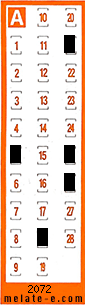 Volante ganador del sorteo 2072 de Chispazo