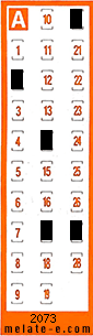 Volante ganador del sorteo 2073 de Chispazo