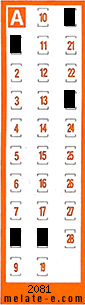 Volante ganador del sorteo 2081 de Chispazo