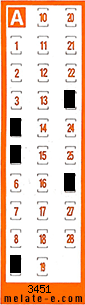 Volante ganador del sorteo 3451 de Chispazo
