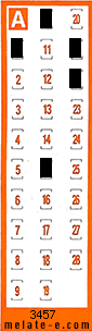 Volante ganador del sorteo 3457 de Chispazo