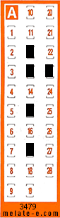 Volante ganador del sorteo 3479 de Chispazo