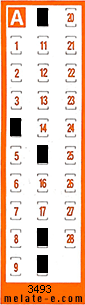 Volante ganador del sorteo 3493 de Chispazo