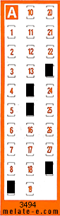 Volante ganador del sorteo 3494 de Chispazo