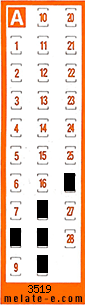 Volante ganador del sorteo 3519 de Chispazo