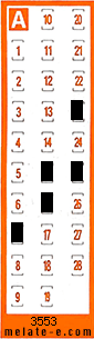 Volante ganador del sorteo 3553 de Chispazo