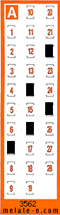 Volante ganador del sorteo 3562 de Chispazo