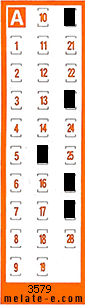 Volante ganador del sorteo 3579 de Chispazo