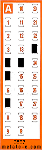 Volante ganador del sorteo 3587 de Chispazo