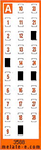 Volante ganador del sorteo 3588 de Chispazo