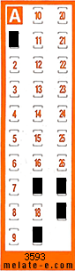 Volante ganador del sorteo 3593 de Chispazo