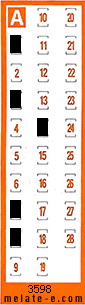 Volante ganador del sorteo 3598 de Chispazo