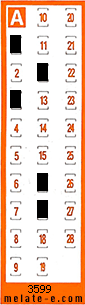 Volante ganador del sorteo 3599 de Chispazo