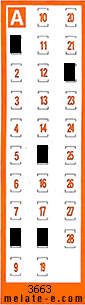 Volante ganador del sorteo 3663 de Chispazo