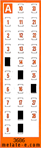 Volante ganador del sorteo 3686 de Chispazo