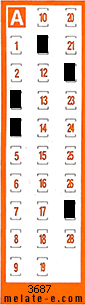 Volante ganador del sorteo 3687 de Chispazo
