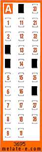 Volante ganador del sorteo 3695 de Chispazo