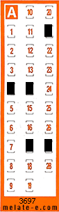 Volante ganador del sorteo 3697 de Chispazo