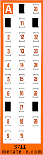 Volante ganador del sorteo 3711 de Chispazo