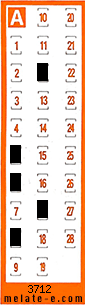 Volante ganador del sorteo 3712 de Chispazo