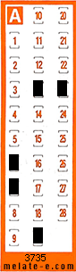 Volante ganador del sorteo 3735 de Chispazo