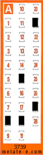 Volante ganador del sorteo 3739 de Chispazo