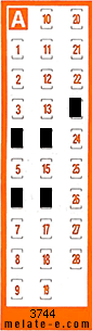 Volante ganador del sorteo 3744 de Chispazo