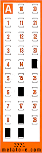 Volante ganador del sorteo 3771 de Chispazo