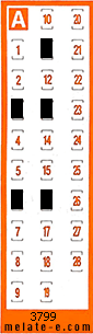 Volante ganador del sorteo 3799 de Chispazo
