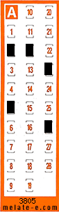 Volante ganador del sorteo 3805 de Chispazo