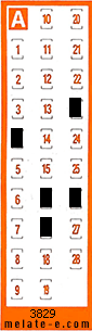 Volante ganador del sorteo 3829 de Chispazo