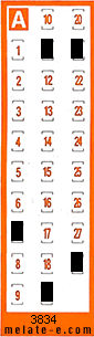 Volante ganador del sorteo 3834 de Chispazo