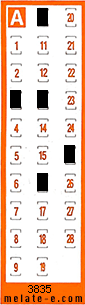 Volante ganador del sorteo 3835 de Chispazo