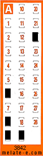 Volante ganador del sorteo 3842 de Chispazo