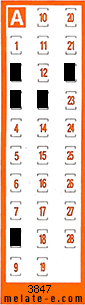 Volante ganador del sorteo 3847 de Chispazo
