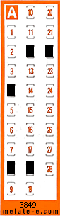 Volante ganador del sorteo 3849 de Chispazo