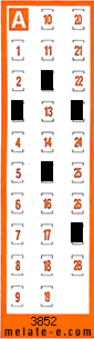 Volante ganador del sorteo 3852 de Chispazo