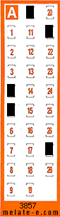 Volante ganador del sorteo 3857 de Chispazo