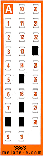 Volante ganador del sorteo 3863 de Chispazo